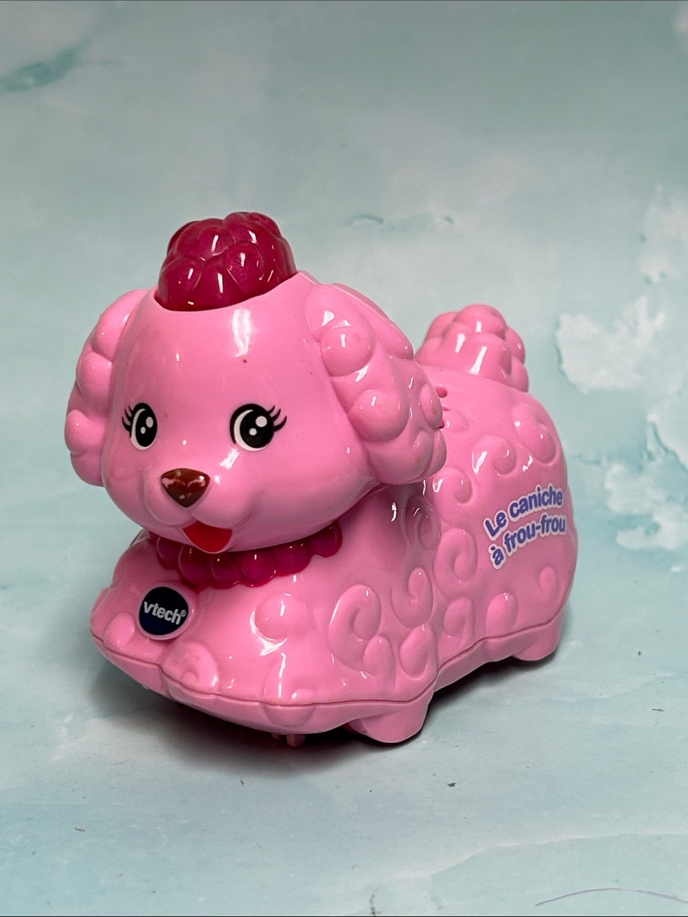 VTech Pink Poodle Toy - Cute Walking Puppy version French